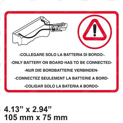 Picture of Decal - Battery on Board Warn