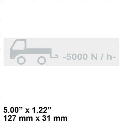 Picture of Decal - 5000 N/H Towing Black
