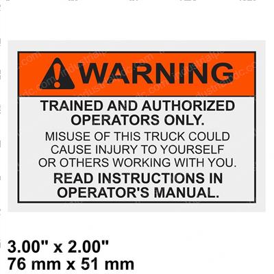 Picture of Decal - Warning