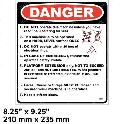 Picture of Decal - Warning