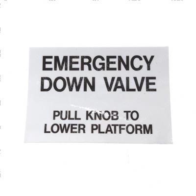 Picture of Decal - Emergency Down