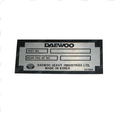 Picture of Rear Mtg ID Plate