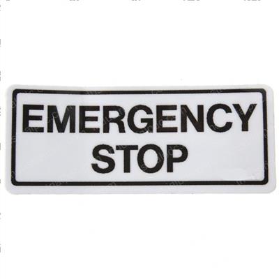 Picture of Decal - Emergency Stop