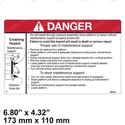 Picture of Decal - Safety Bar