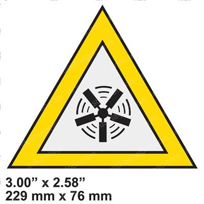 Picture of Decal - Fan Caution