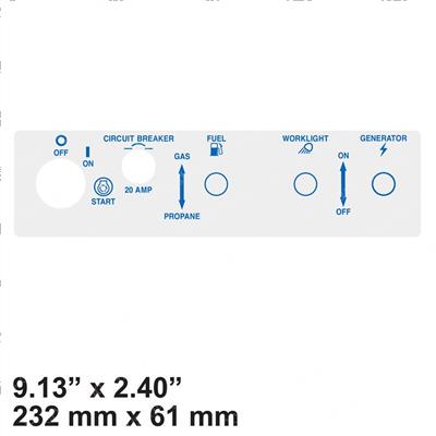 Picture of Decal - Aerial Control Panel
