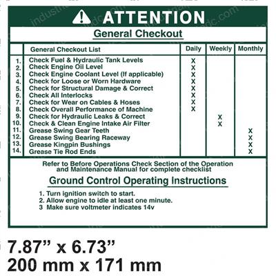 Picture of Decal - General Checkout