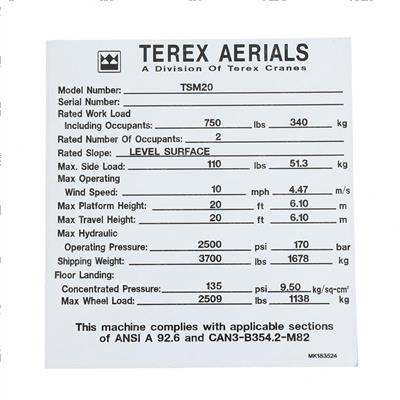 Picture of Decal-Nameplate I.d.