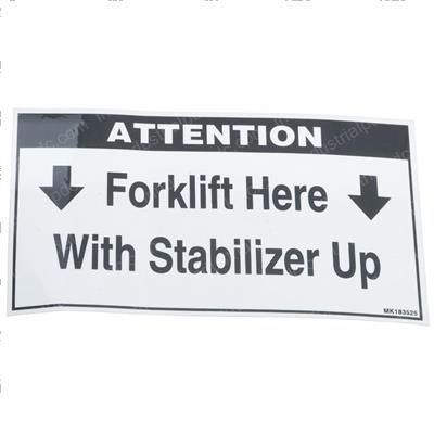 Picture of Decal- Forklift Postion W/ Sta