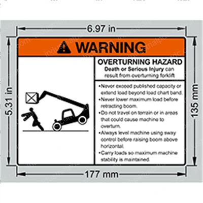 Picture of Decal - Overturn Hazard