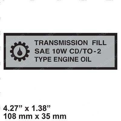 Picture of Decal - Transmission Fill Sae