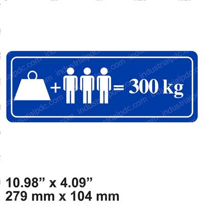 Picture of Decal - Max Cap 300 Kg