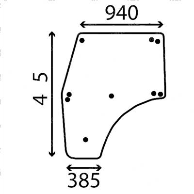 Picture of Glass - Cab - Door