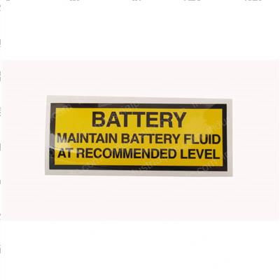 Picture of Decal - Battery Maintain