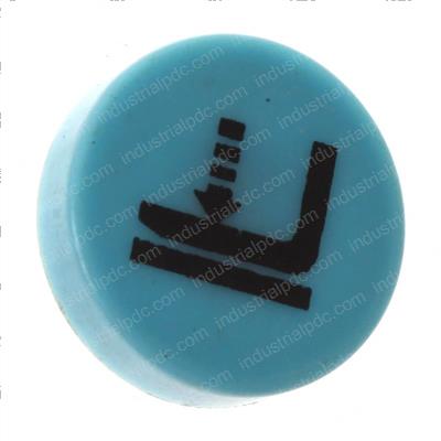 Picture of Button-Lower Blue W/Blk Fork