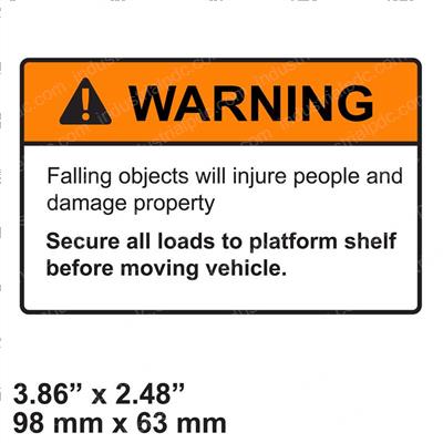 Picture of Decal - Warning Secure Load