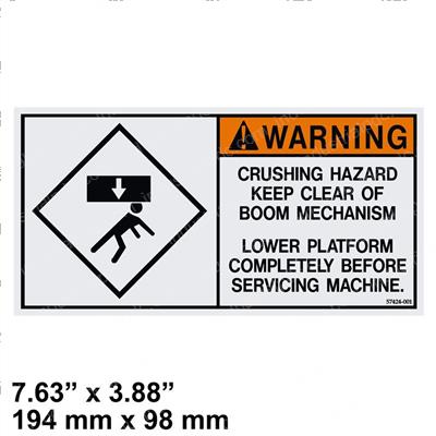 Picture of Decal - Safety Label