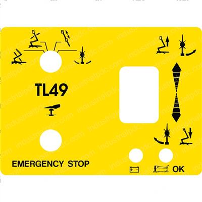Picture of Decal - Tl49 Upper Controls