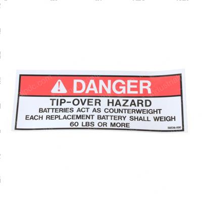 Picture of Decal - Danger Batteries C-Wt
