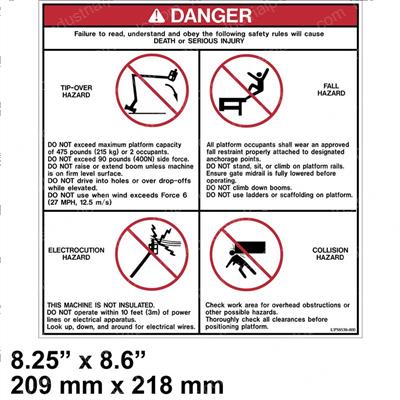 Picture of Decal - Safety Warning