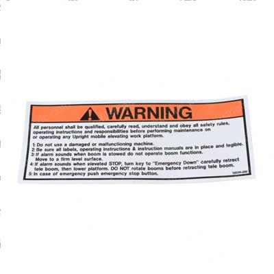 Picture of Decal - Warning Safety