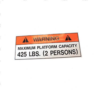 Picture of Decal - Max. Cap. 425