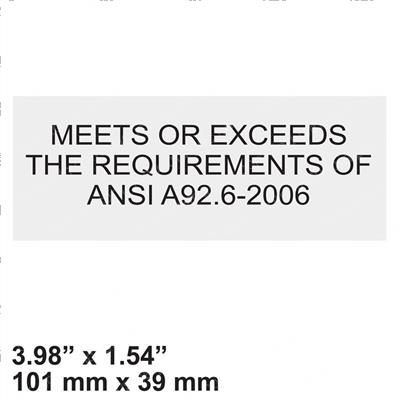Picture of Decal - Ansi Requirements