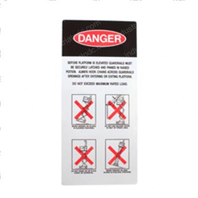 Picture of Decal - Danger Before Elevate