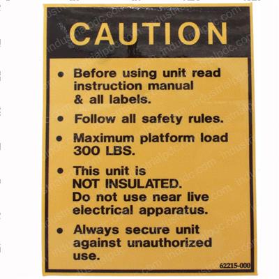 Picture of Decal - Caution Before Using