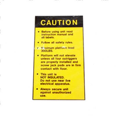 Picture of Decal - Caution Before