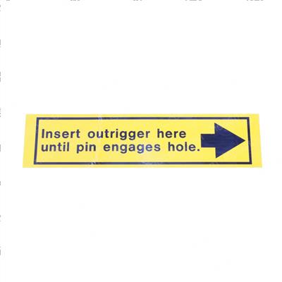 Picture of Decal - Insert Outrigger Here