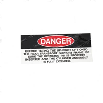 Picture of Decal - Danger Label