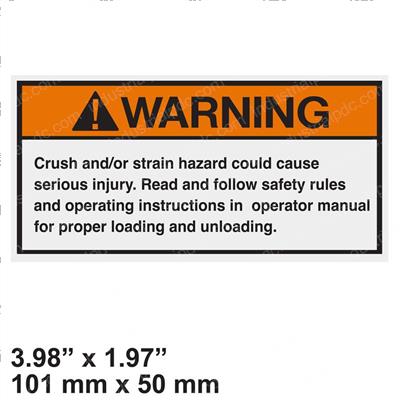 Picture of Decal - Warning