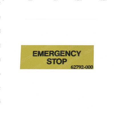 Picture of Decal - Emergency Stop