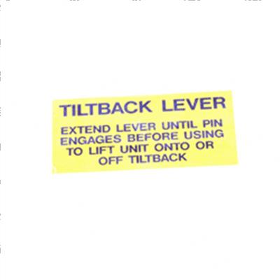 Picture of Decal - Tiltback Lever