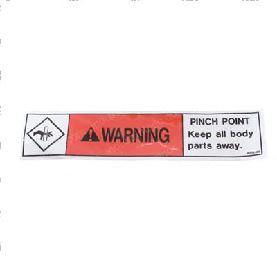 Picture of Decal - Warning Pinch Point