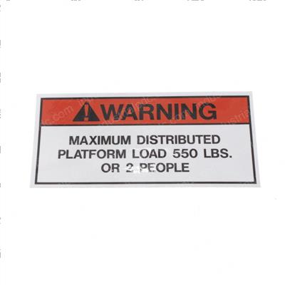 Picture of Decal - Warn Max Load 550lbs