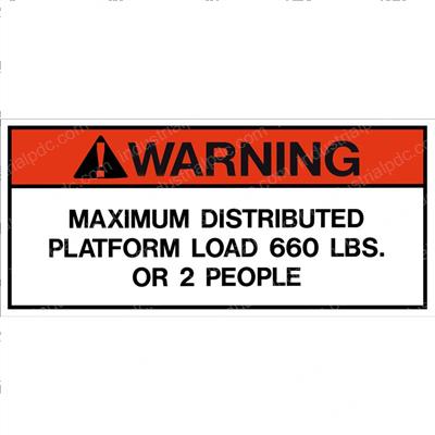 Picture of Decal - Warn Max Load 660lbs