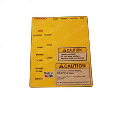 Picture of Decal - Lwr Controls Xrt Diesel