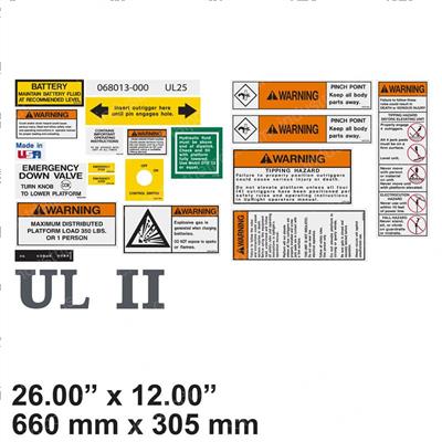 Picture of Decal Kit - U25 Ac Dom/Eur