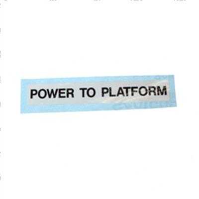 Picture of Decal - Power to Platform