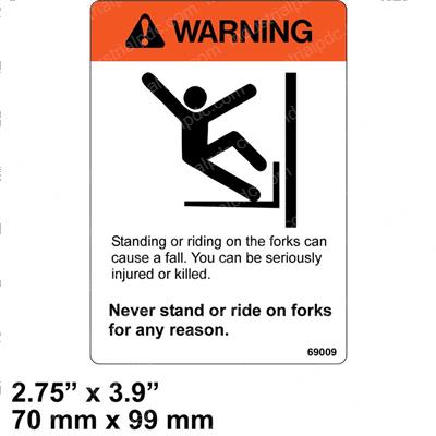 Picture of Decal - Warning Stand on