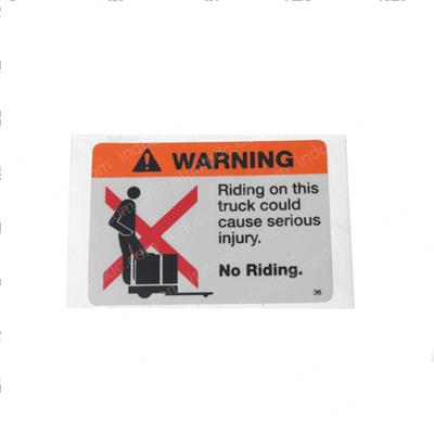 Picture of Decal - Warning No Rider