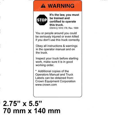 Picture of Warning Moving Vehicle