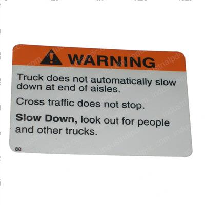 Picture of Warning End of Aisle