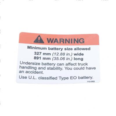 Picture of Warning Battery