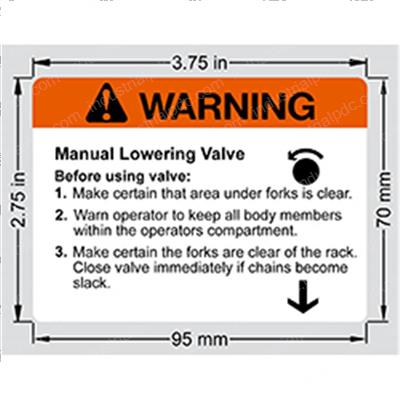 Picture of Warning Lowering Valve