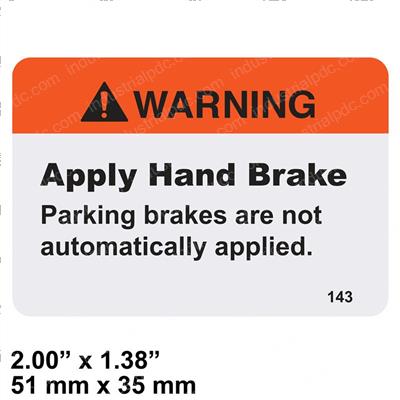 Picture of Label Warning