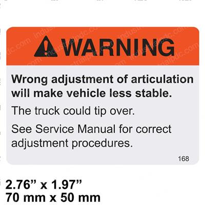 Picture of Decal - Warning Articulation