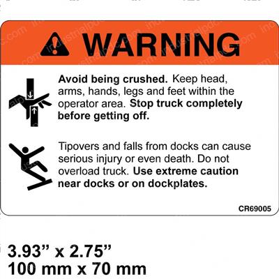 Picture of Decal - Warning Rider Trucks
